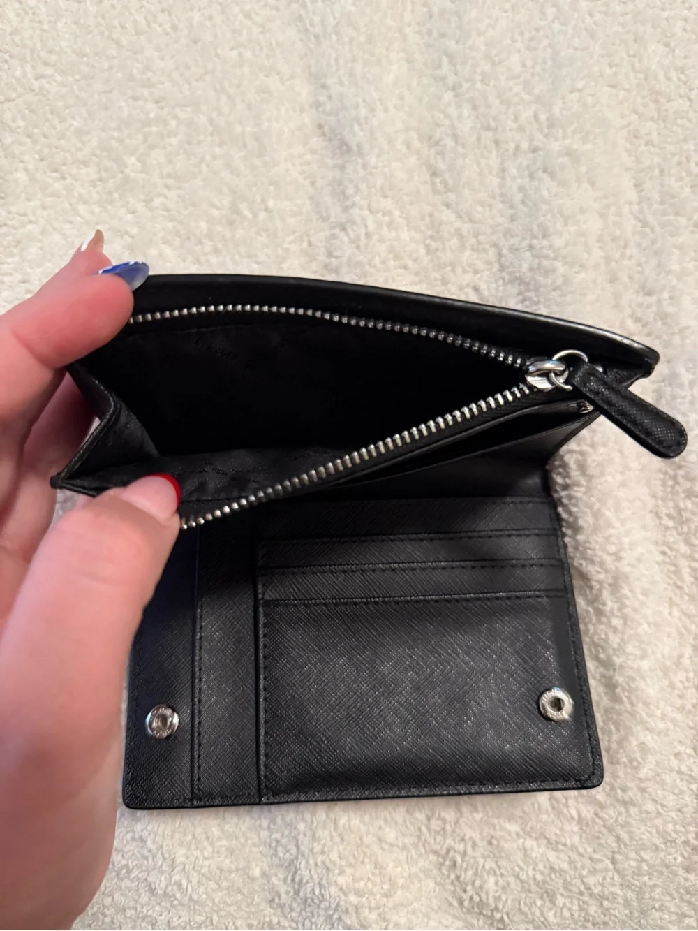 MICHAEL KORS Black Leather Wallet